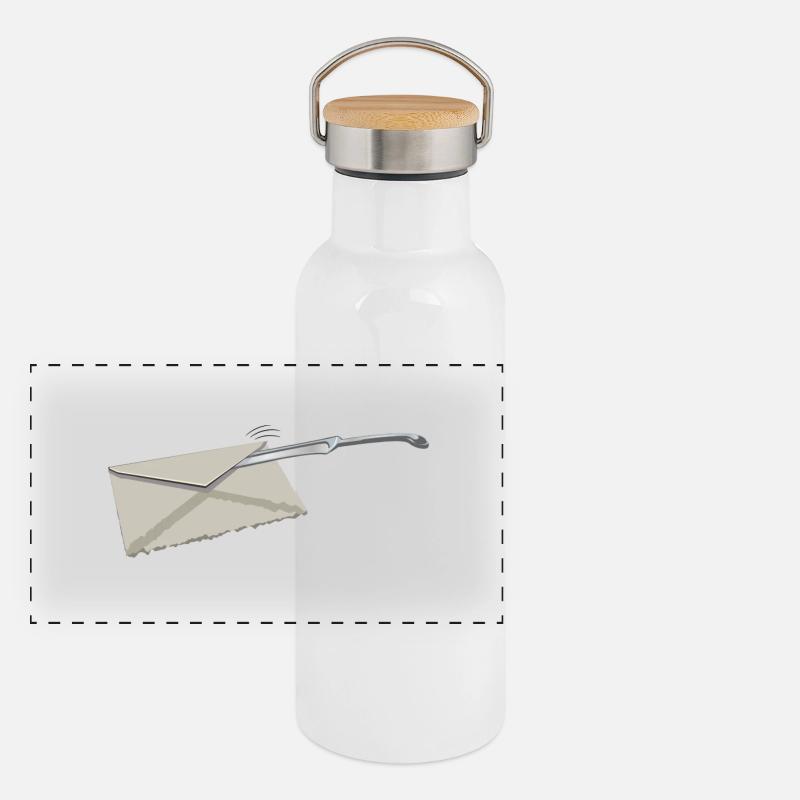 Ouvre-lettre | Coupe-papier Gourde isotherme avec bouchon en bambou