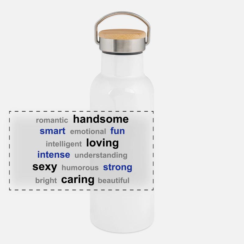 word cloud Panoramic Thermal Bottle with Bamboo Lid