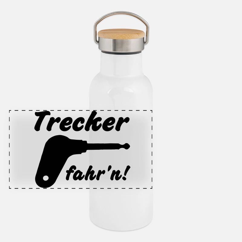 Panorama Thermosflasche mit Bambusdeckel