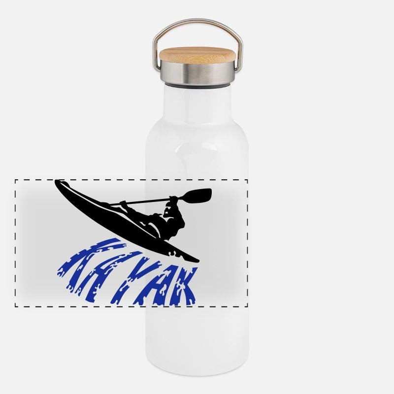 kayak Gourde isotherme avec bouchon en bambou