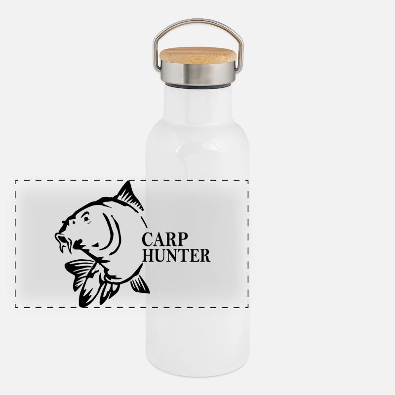 Panorama Thermosflasche mit Bambusdeckel