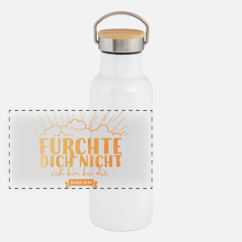 Fear not Panoramic Thermal Bottle with Bamboo Lid