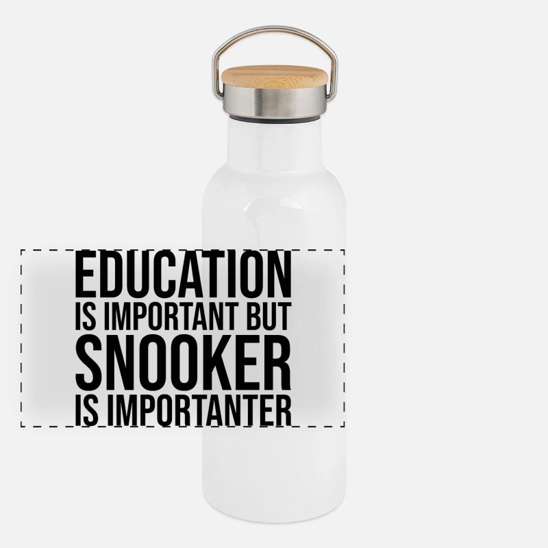 Snooker Panoramic Thermal Bottle with Bamboo Lid