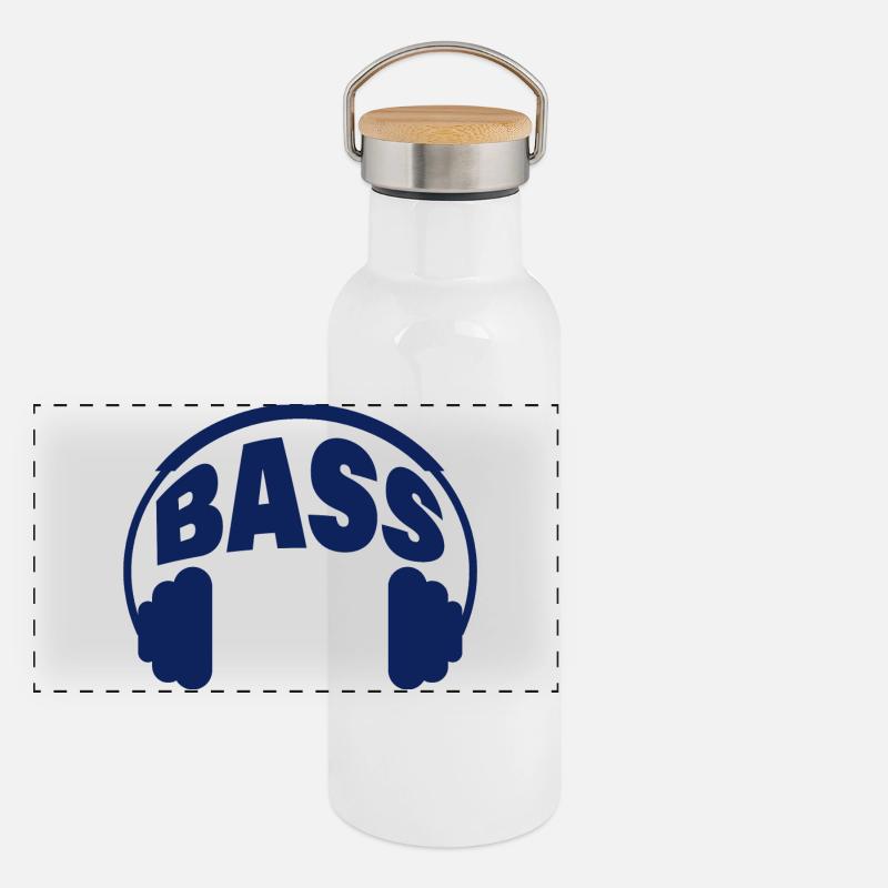 Panorama Thermosflasche mit Bambusdeckel