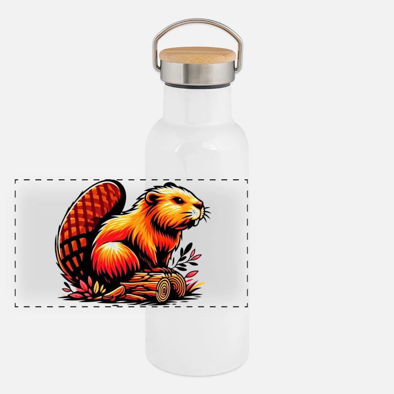 Beaver Panoramic Thermal Bottle with Bamboo Lid