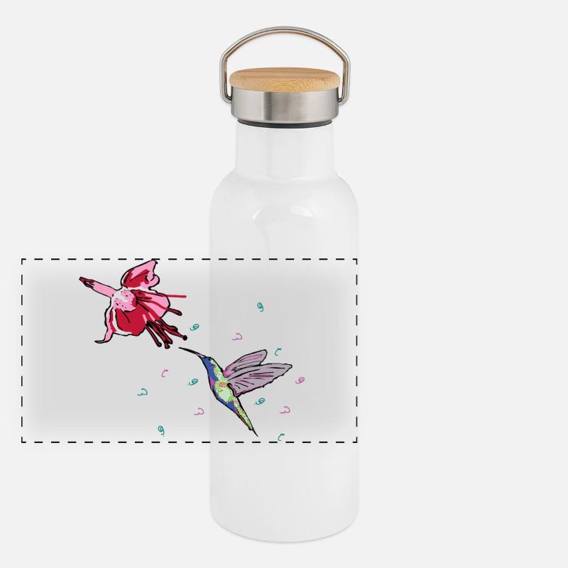 Colibri Gourde isotherme avec bouchon en bambou