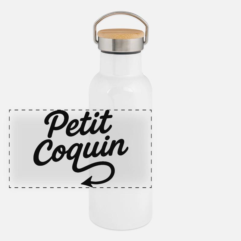 Petit Coquin Gourde isotherme avec bouchon en bambou