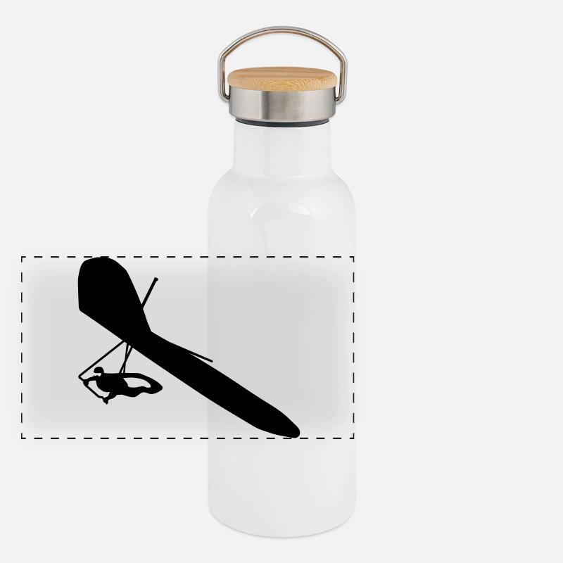 Gourde isotherme avec bouchon en bambou