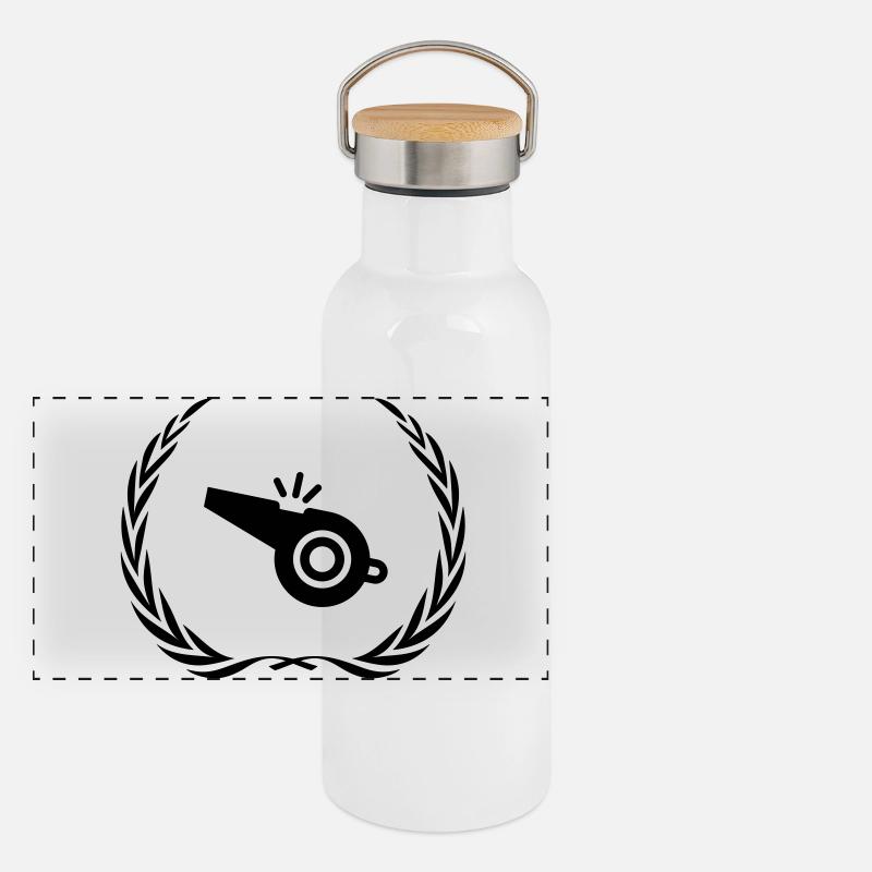 Sifflet Sifflet Couronne Gourde isotherme avec bouchon en bambou