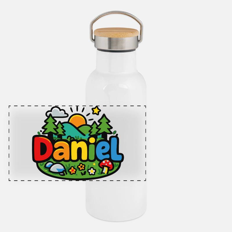 Daniel Panoramic Thermal Bottle with Bamboo Lid