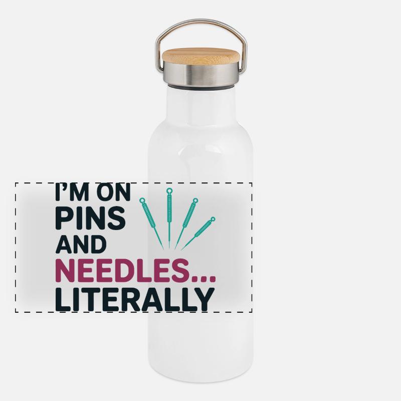 Praticien agréé en MTC Expert Précision Gourde isotherme avec bouchon en bambou