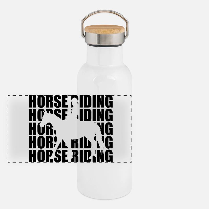 Fun riding Panoramic Thermal Bottle with Bamboo Lid