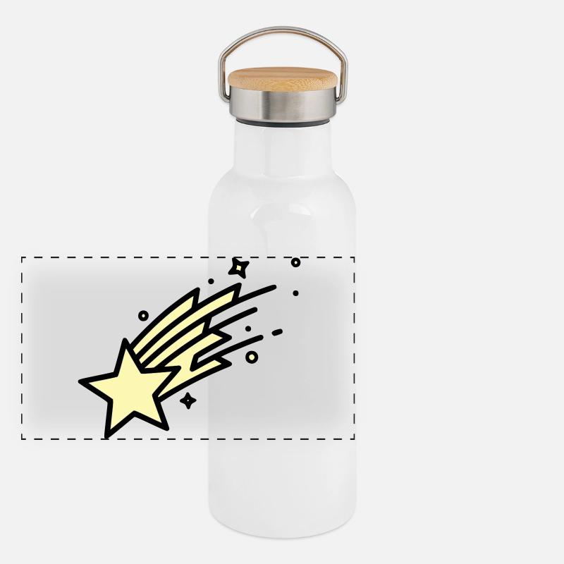 Une bande dessinée Shooting Star Comet Gourde isotherme avec bouchon en bambou