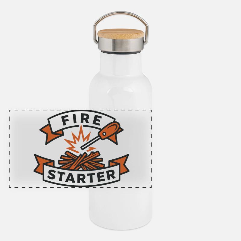 Fire Starter Ember Fire Starter Panoramic Thermal Bottle with Bamboo Lid
