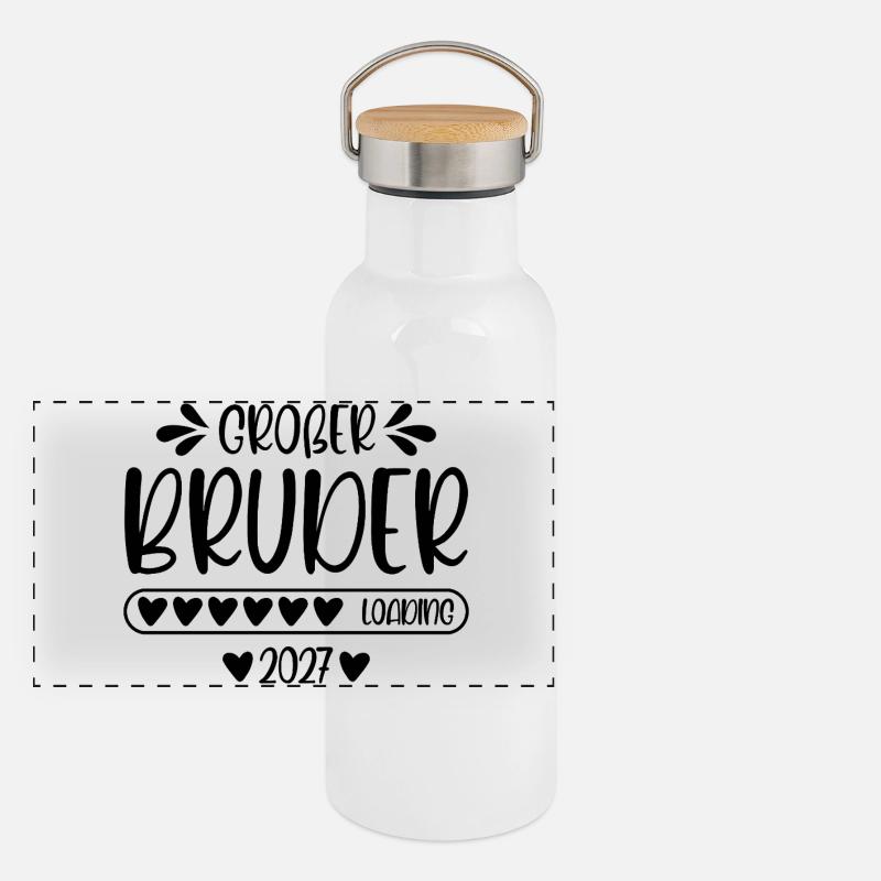 Großer Bruder 2027 loading Panorama Thermosflasche mit Bambusdeckel