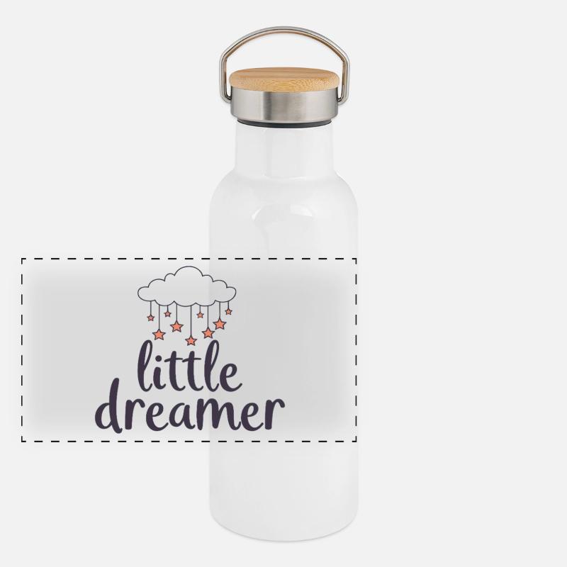 Petit Rêveur Cloud Étoiles Gourde isotherme avec bouchon en bambou