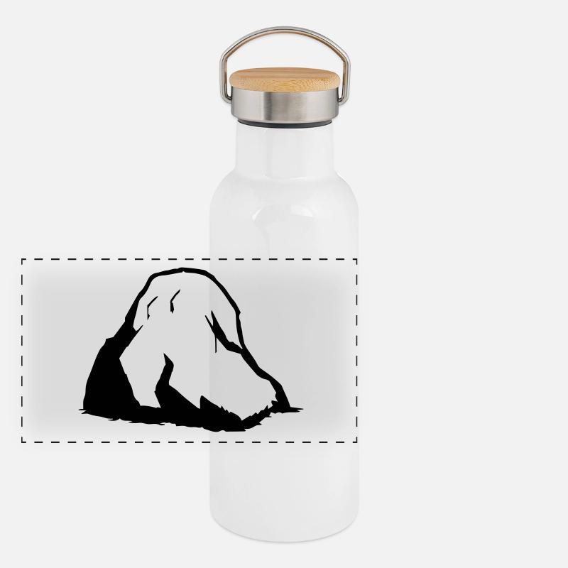 Panorama Thermosflasche mit Bambusdeckel