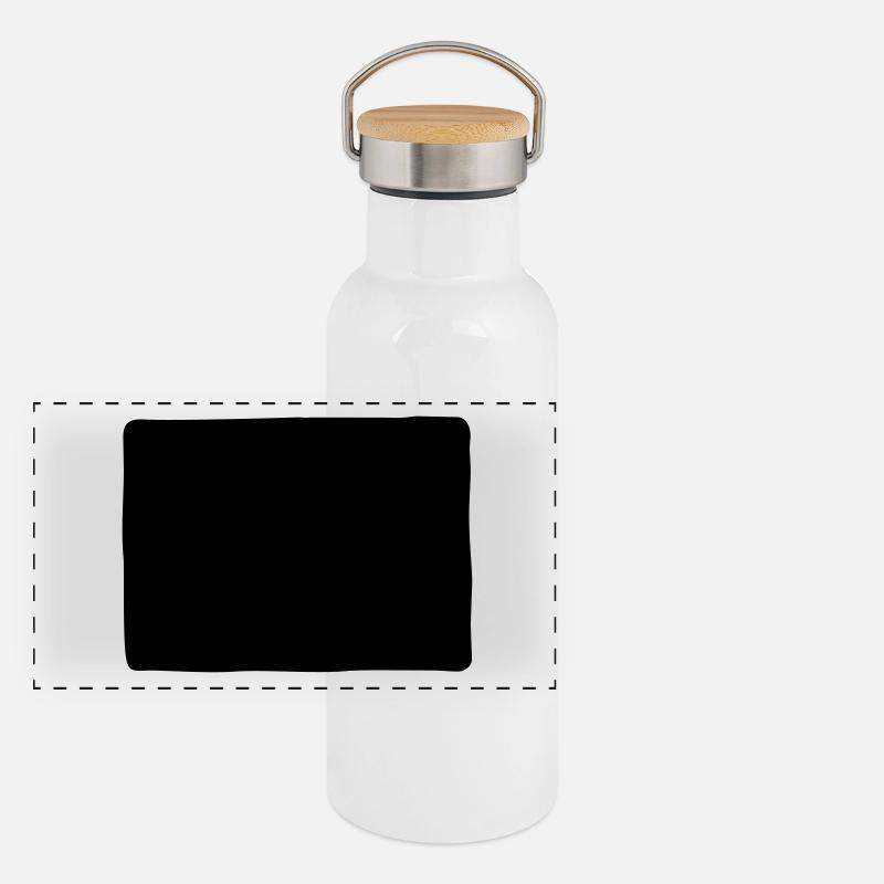 Viereck Form Panorama Thermosflasche mit Bambusdeckel