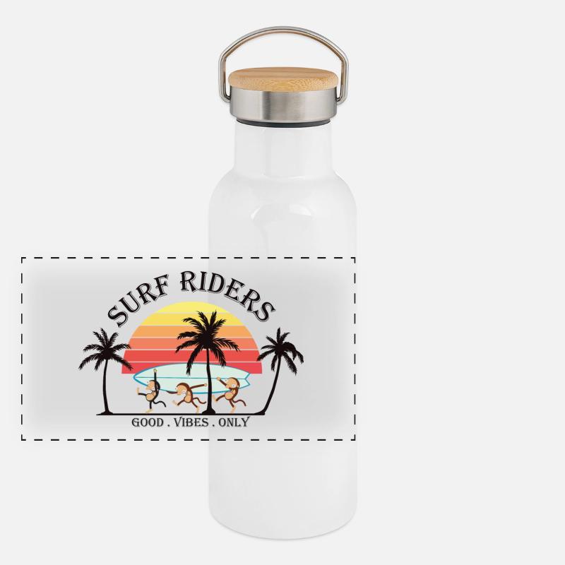 surf riders Panoramic Thermal Bottle with Bamboo Lid