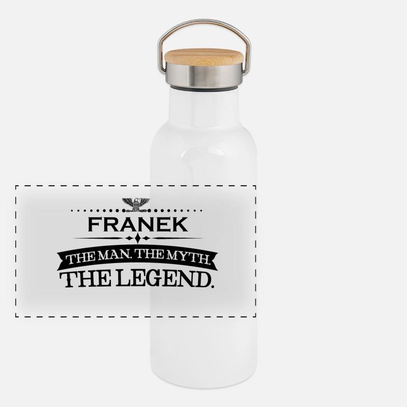 Mann mythos legende geschenk Franek Panoramic Thermal Bottle with Bamboo Lid