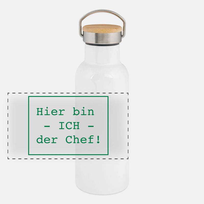 Here I am the boss! Panoramic Thermal Bottle with Bamboo Lid