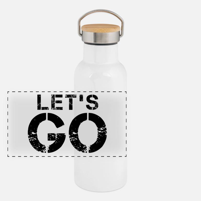 Let's go Panoramic Thermal Bottle with Bamboo Lid
