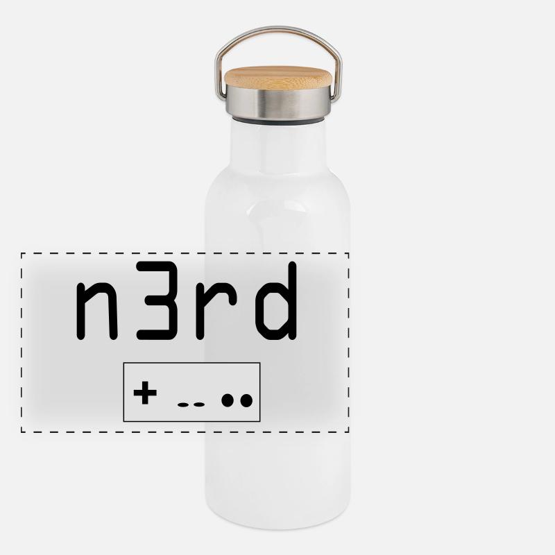 Nerd Panoramic Thermal Bottle with Bamboo Lid