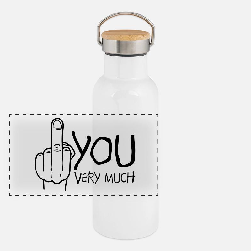 fuck you very much Panoramic Thermal Bottle with Bamboo Lid