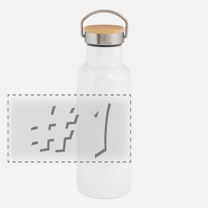 Nummer eins Panorama Thermosflasche mit Bambusdeckel