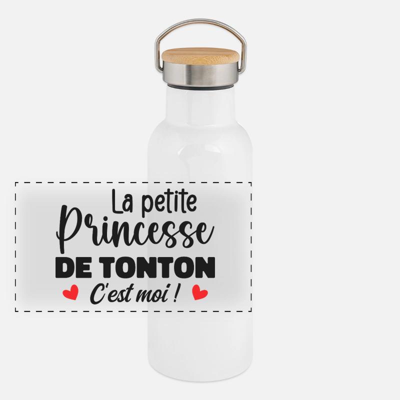 Uncle's Little Princess Panoramic Thermal Bottle with Bamboo Lid