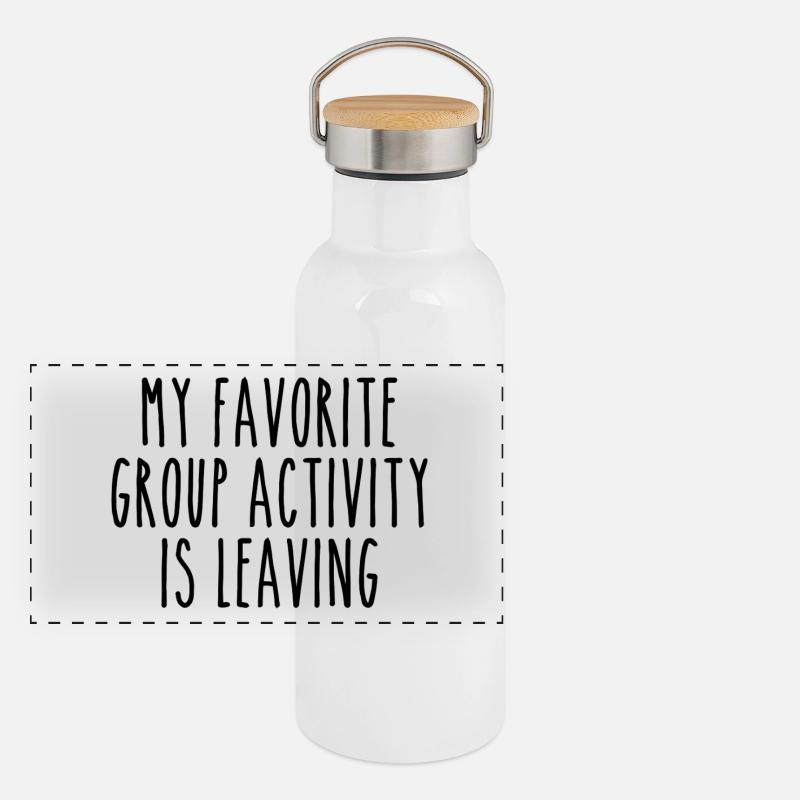 My favorite group activity is leaving Panoramic Thermal Bottle with Bamboo Lid