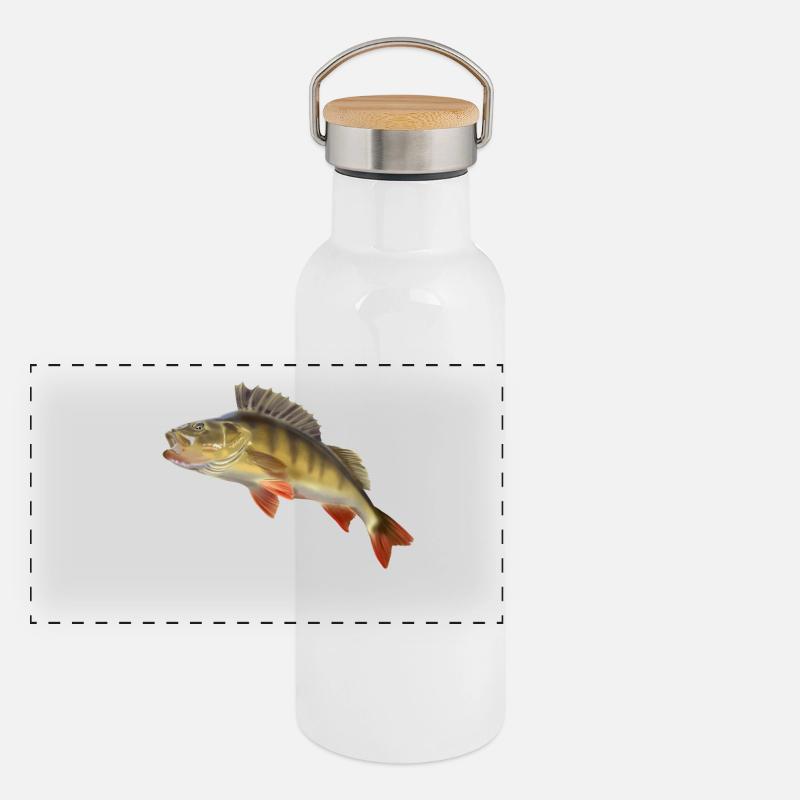 Perch Gourde isotherme avec bouchon en bambou