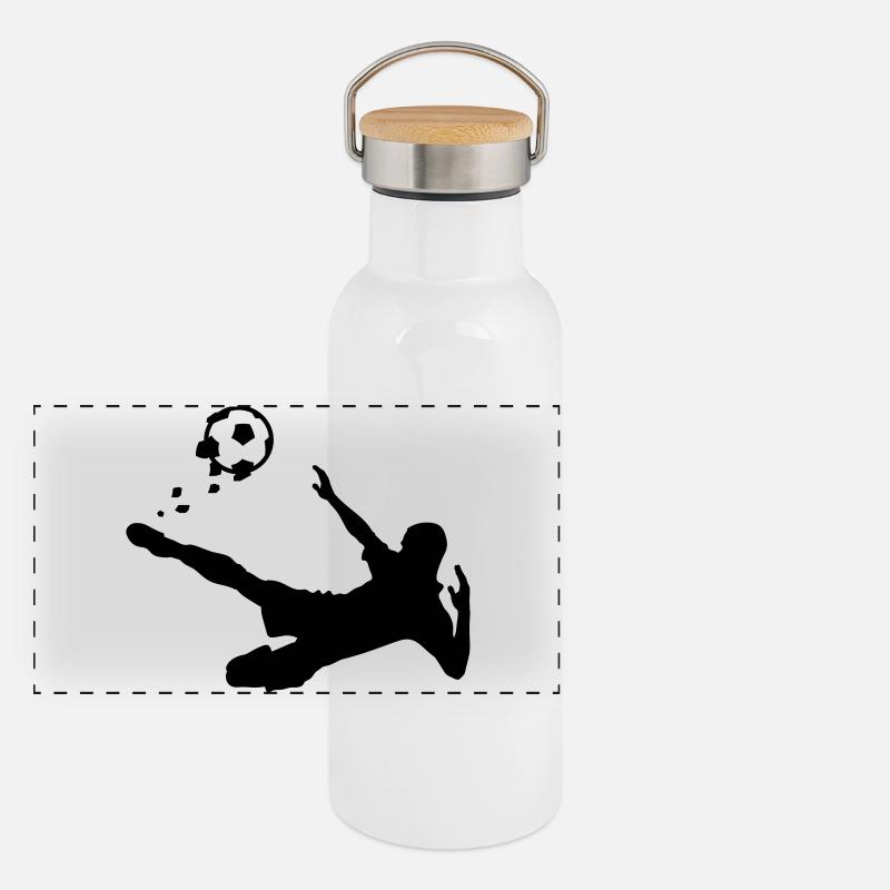 Foot Gourde isotherme avec bouchon en bambou