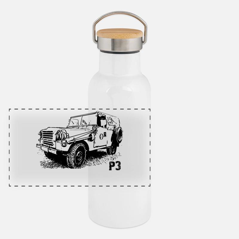 IFA - P3 - Sachsenring Panorama Thermosflasche mit Bambusdeckel