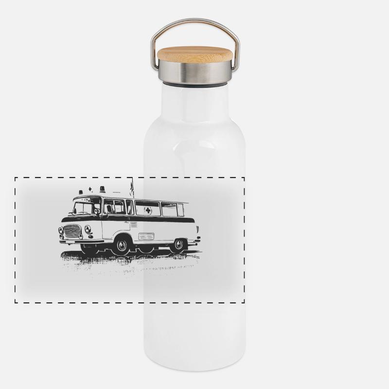 Barkas - B1000 - Ambulance Gourde isotherme avec bouchon en bambou