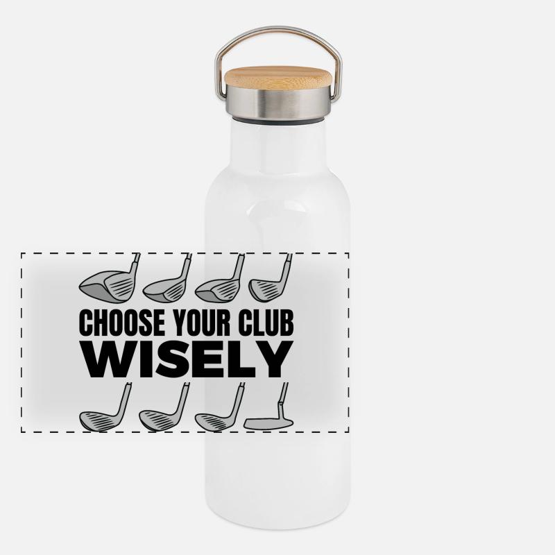 Panorama Thermosflasche mit Bambusdeckel