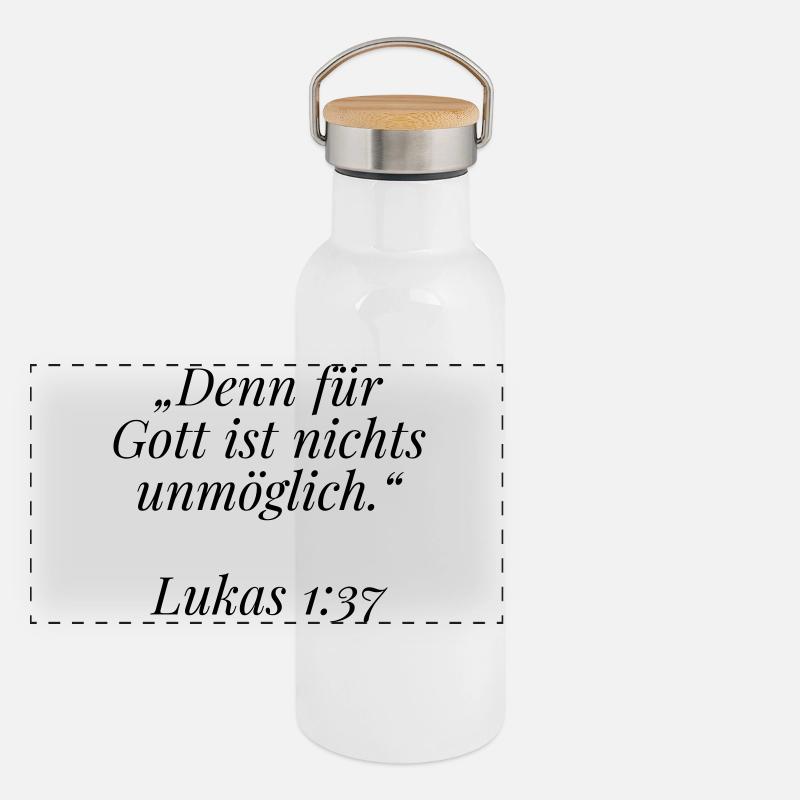 Segen Panorama Thermosflasche mit Bambusdeckel