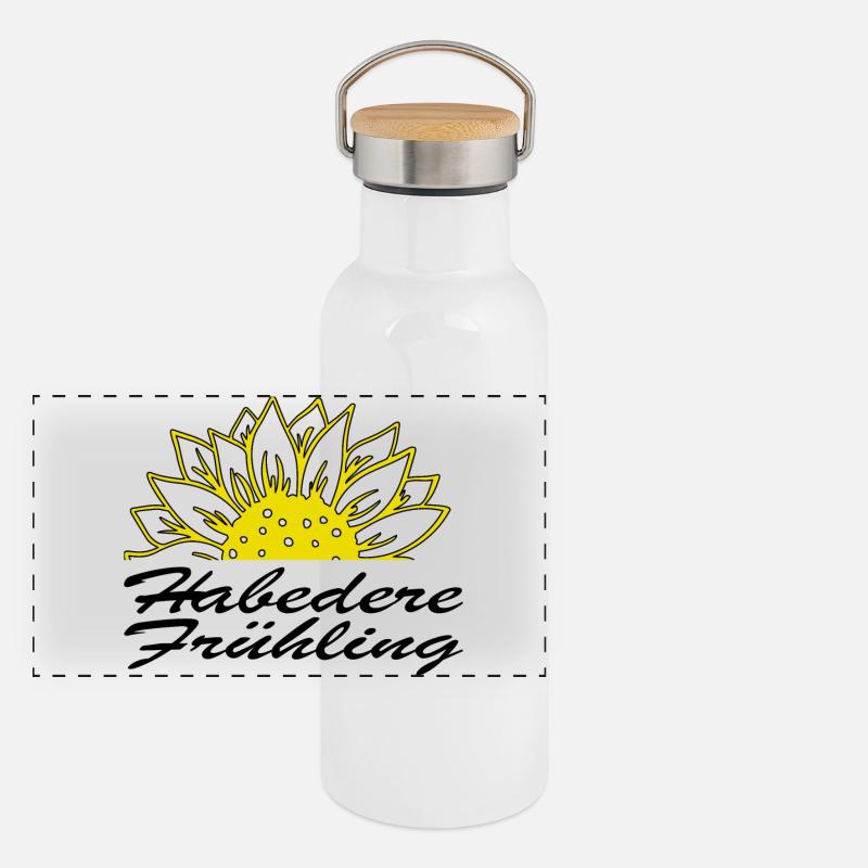 Habedere Spring - Hello Spring Panoramic Thermal Bottle with Bamboo Lid