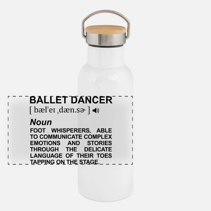 Signification de la danseuse de ballet Gourde isotherme avec bouchon en bambou