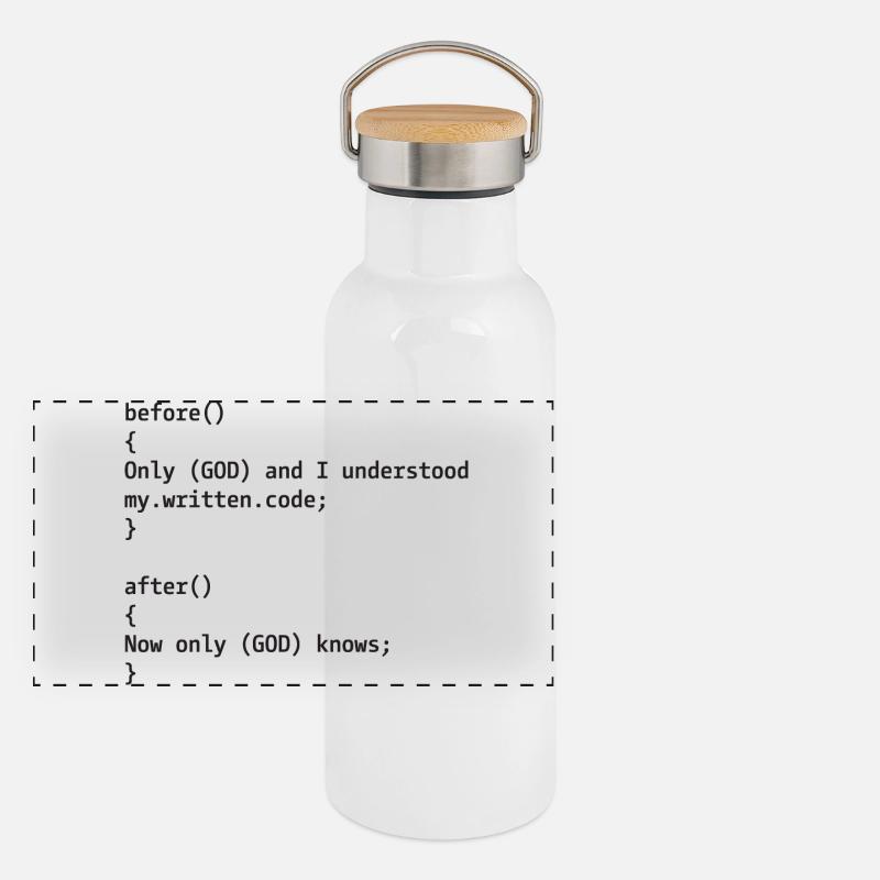 Developer Joke Panoramic Thermal Bottle with Bamboo Lid
