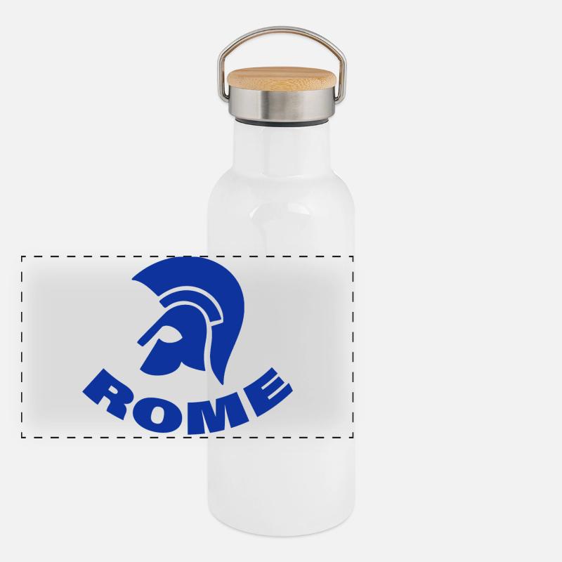 ROME Panorama Thermosflasche mit Bambusdeckel