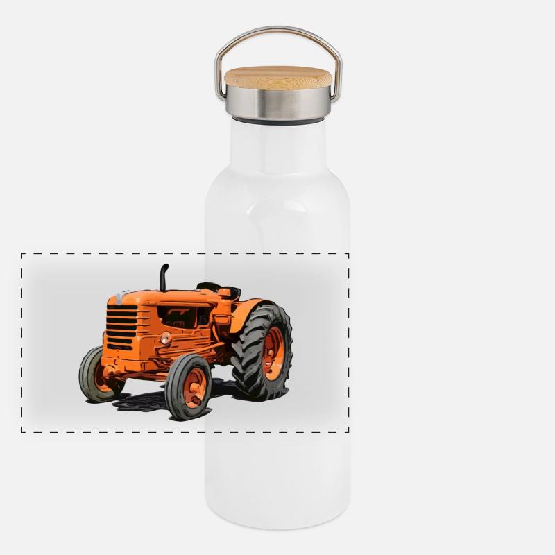 Klassiker mit Charakter Panorama Thermosflasche mit Bambusdeckel