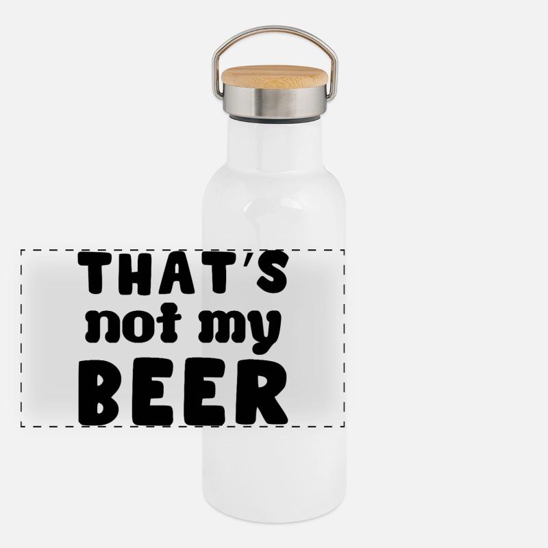 Thats not my beer Panorama Thermosflasche mit Bambusdeckel