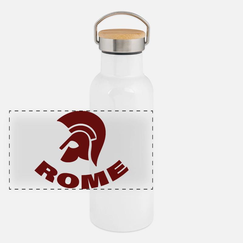 Panorama Thermosflasche mit Bambusdeckel