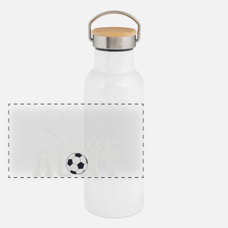 Panorama Thermosflasche mit Bambusdeckel