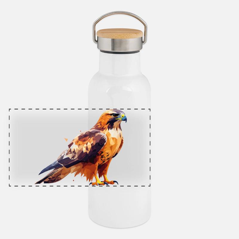 Falcon Panoramic Thermal Bottle with Bamboo Lid