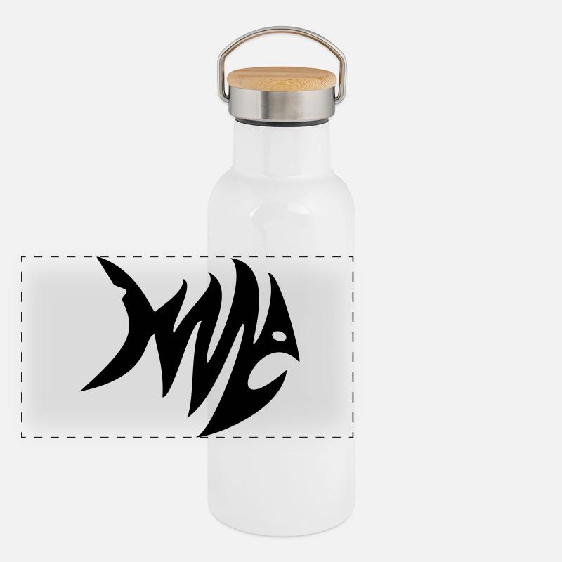 Zebra Fish Panoramic Thermal Bottle with Bamboo Lid