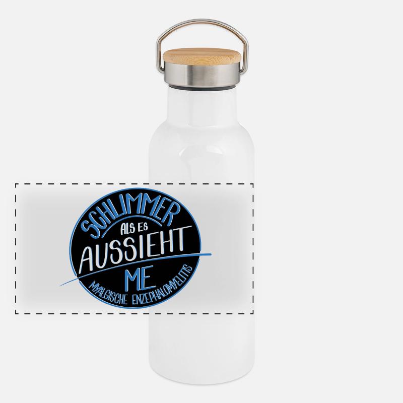 Schlimmer als es aussieht, ME Panorama Thermosflasche mit Bambusdeckel