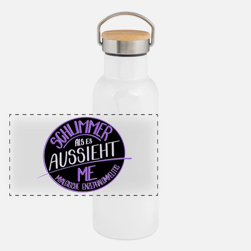 Schlimmer als es aussieht, M.E.  Panorama Thermosflasche mit Bambusdeckel