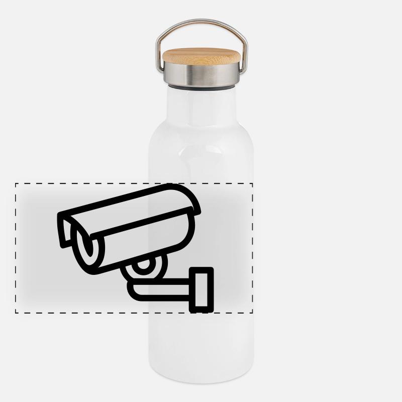 Camera Panoramic Thermal Bottle with Bamboo Lid